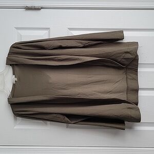 Derek Heart Open Front Cardigan With Hood